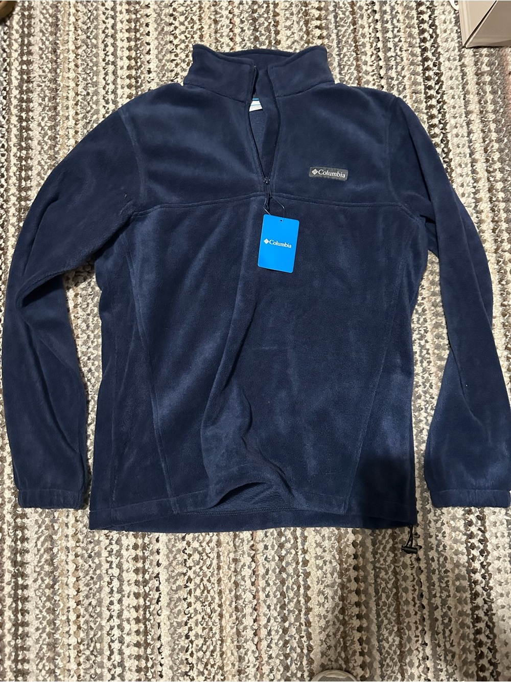 Columbia Men's Navy Blue Lightweight Fleece Pullover